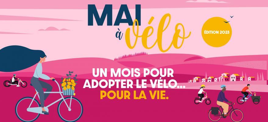 Affiche de l'évènement Mai à vélo édition 2023