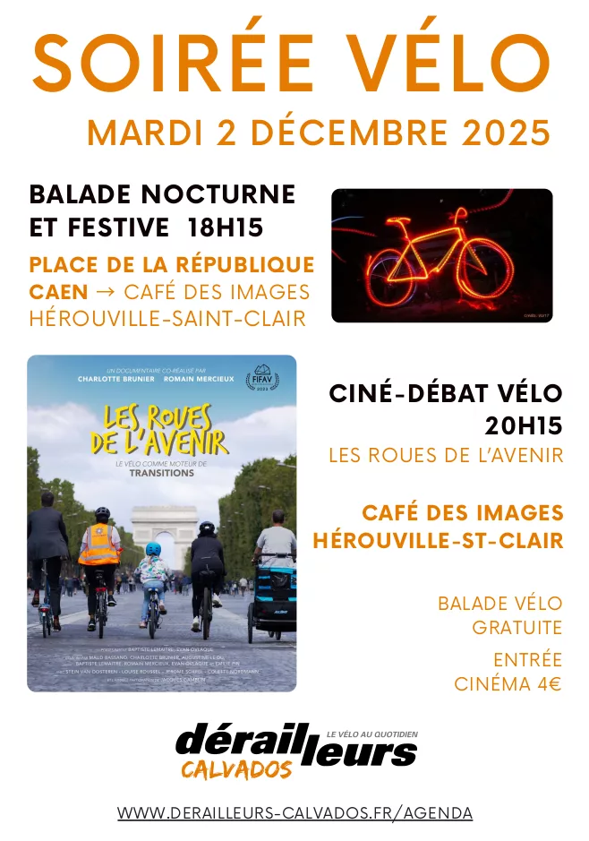 Soirée vélo à Caen et Hérouville