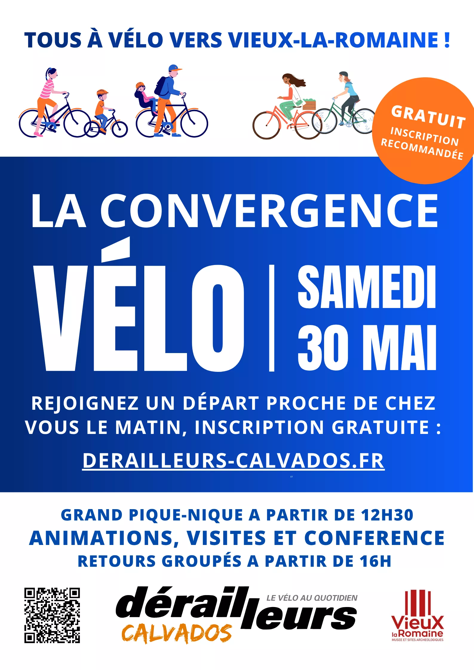 Convergence à Vélo 2026 du Calvados - Dérailleurs Calvados - Le vélo pour tous
